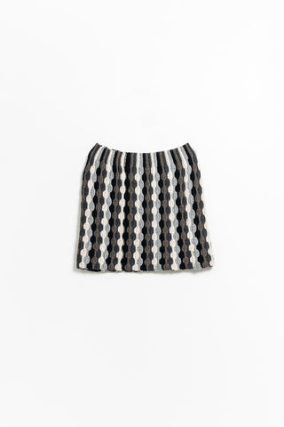 Stripe hand crocheted skirt by Dinadi.  