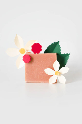 Flambette Raspberry & Vanilla bar soap. 