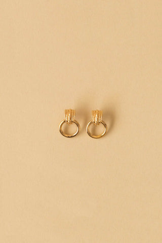 Gold vermeil Ancrage earrings by Manufacture Fait Main