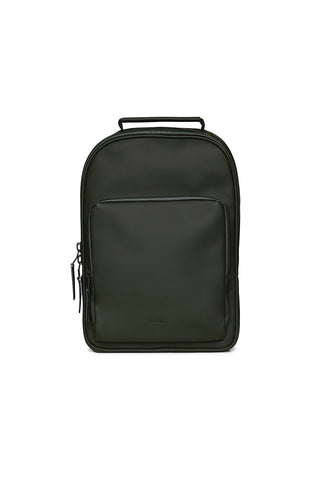 Front view of grey RAINS Book Daypack w3. 