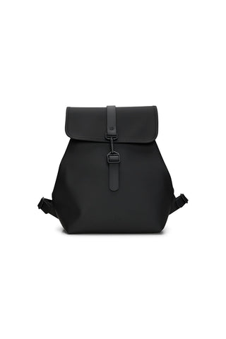 Black Bucket Backpack W3 by RAINS. 