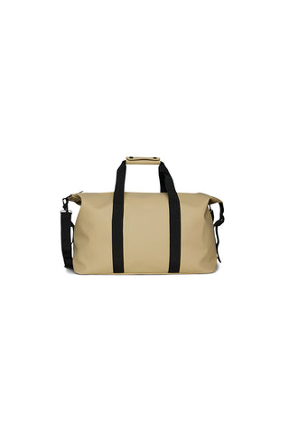 Sand coloured RAINS Hilo Weekend Bag. 