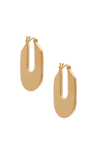 Sarah Mulder Gold Boss Hoop Earrings