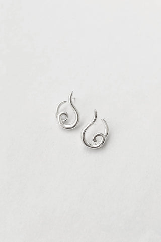 Sterling silver Kara Yoo Loop studs. 