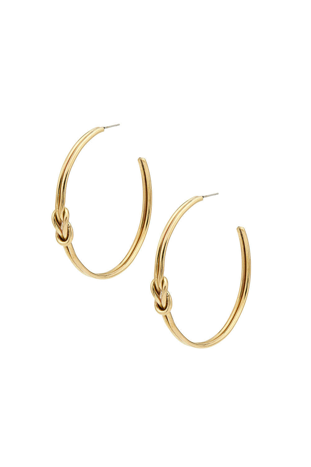 Tiny 24K Gold Earring Hoop Type Plain Design ER2991